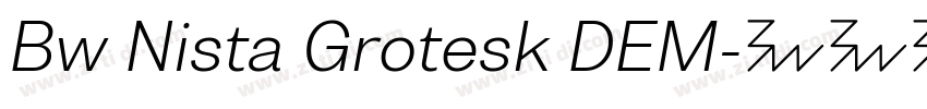Bw Nista Grotesk DEM字体转换